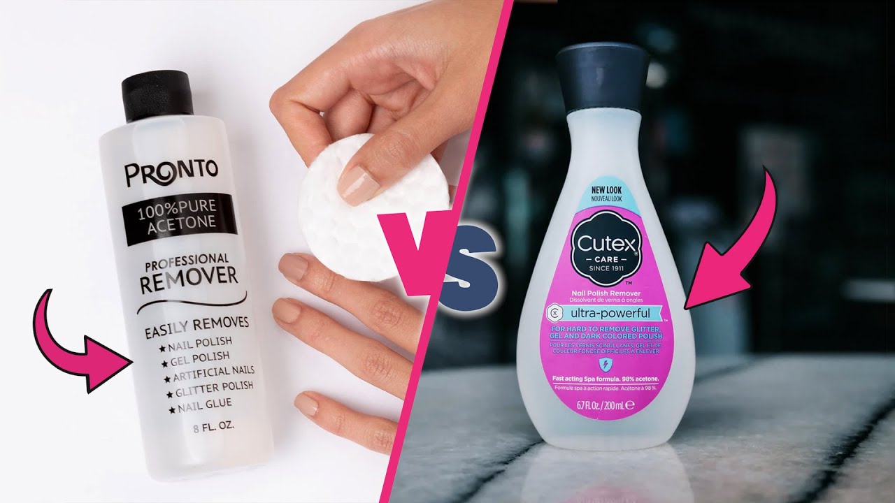Difference between nail polish remover and acetone